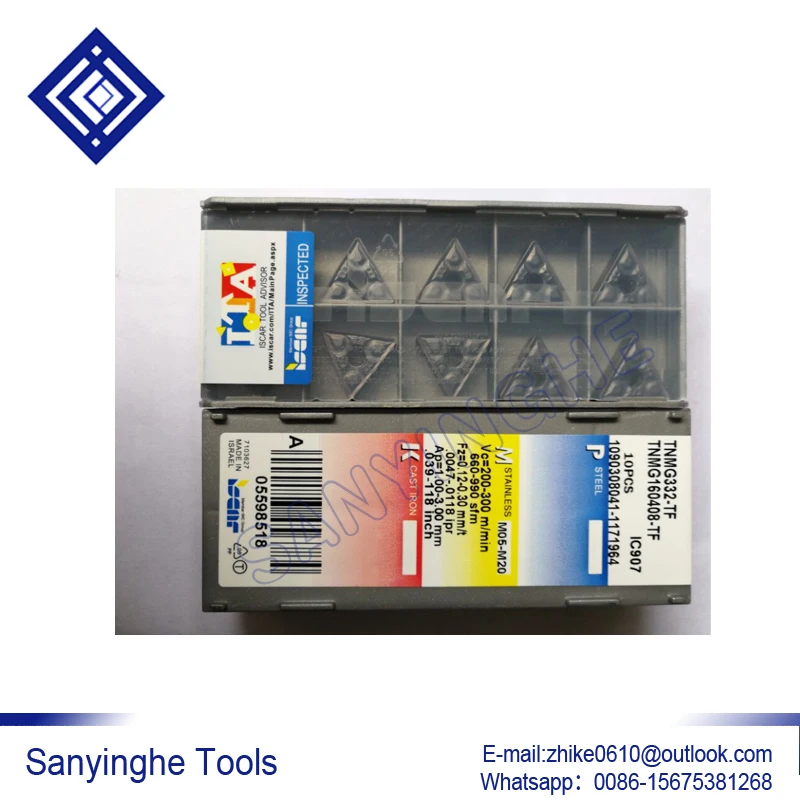 

50pcs/lots TNMG160404-TF IC907 / TNMG160408-TF IC907 cnc carbide turning inserts