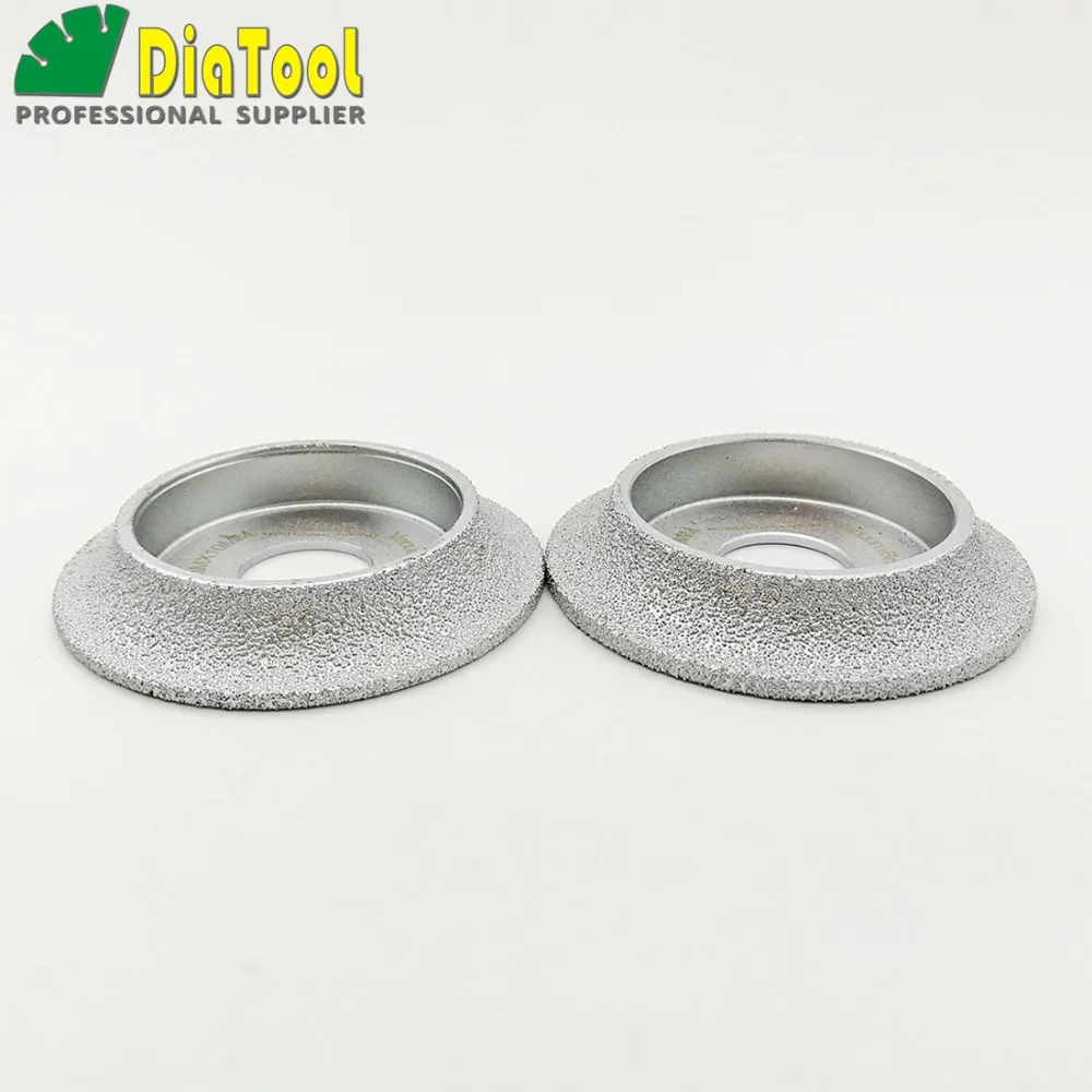 75mmx10MM Vacuum Brazed Diamond  grinding wheel Demi-bullnose edge profile