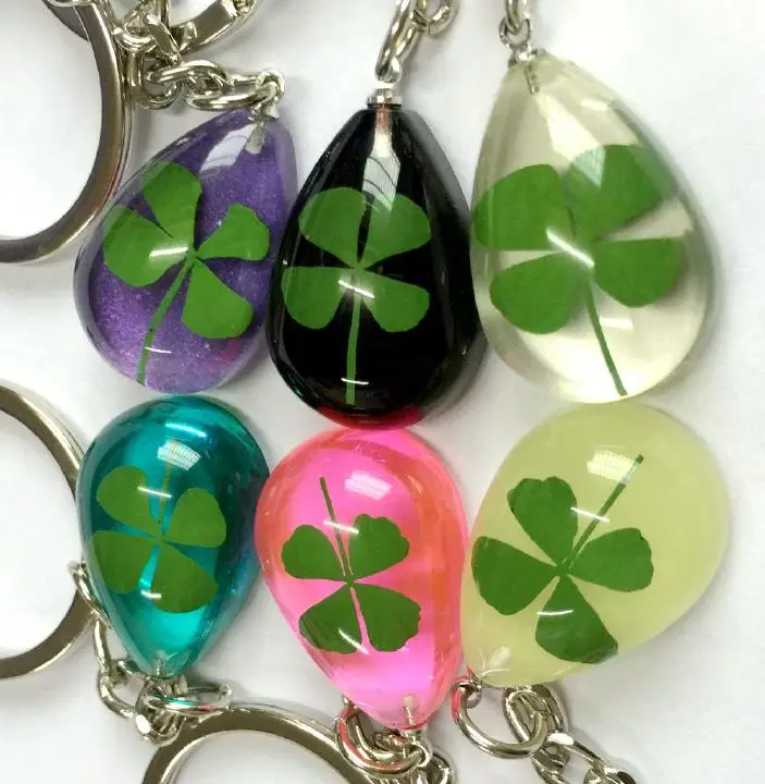 18 pcs yqtdmy Fashion Jewelry shamrock Real Four Leaf Clover girls gift