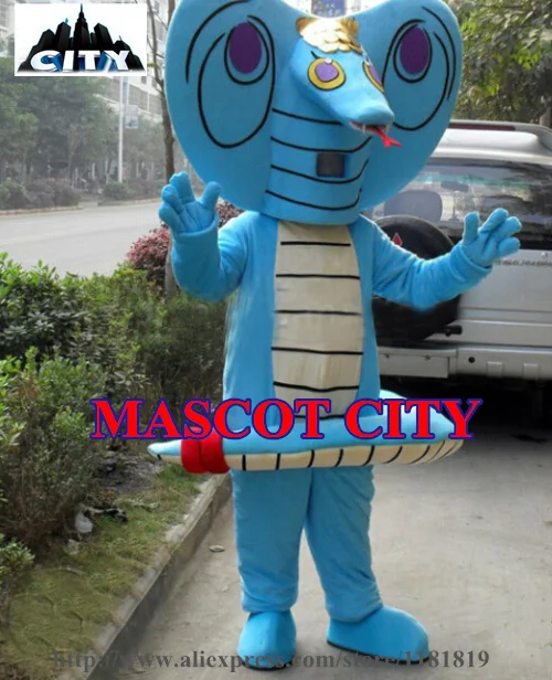 

MASCOT Blue Snake Mascot Costume Custom Cartoon Character Carnival Mascotte Costume Fancy Dress EMS FREE SHIP MC71342