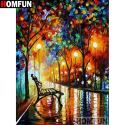 HOMFUN Full Square/Round Drill 5D DIY Diamond Painting 