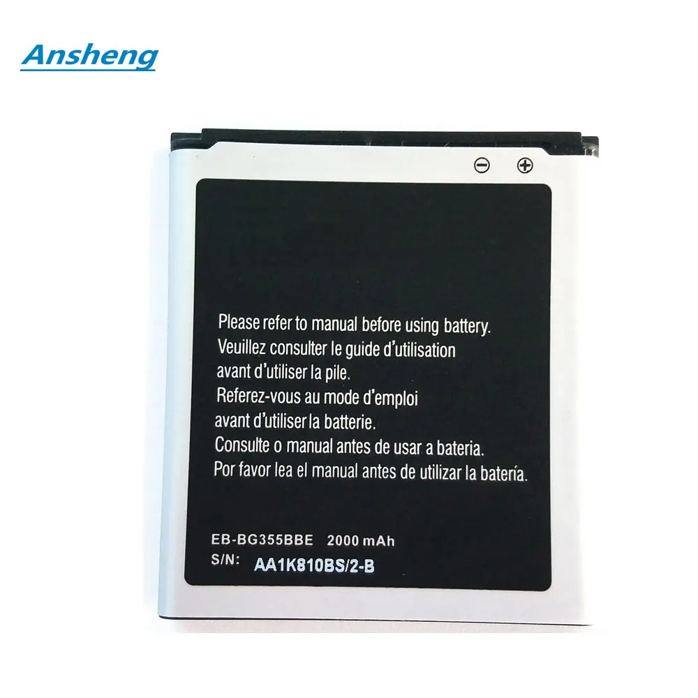 High Quality 2000mAh EB-BG358BBE EB-BG355BBE Battery For Galaxy Core 2 SM-G355H SM-G355M SM-G355 SM-G3558 SM-G3586V SM-G3588V