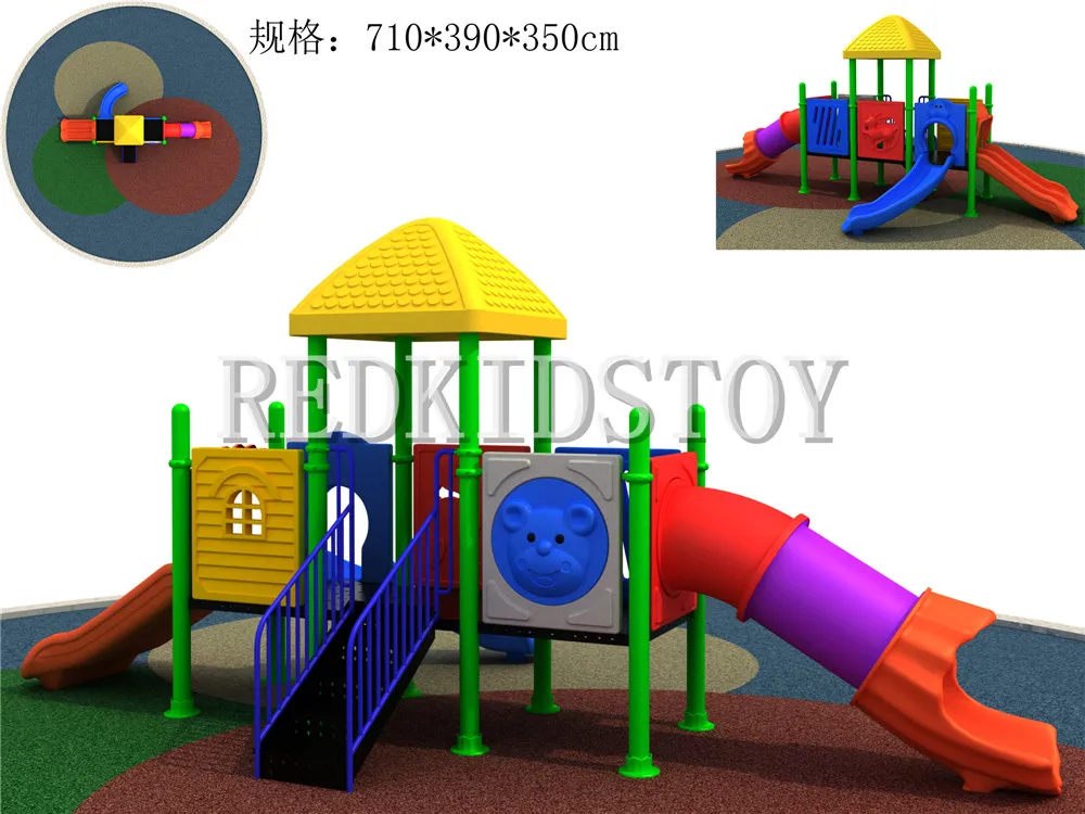 Exported to Romania School Playground CE Certified Children Play Structure  HZ-6626A