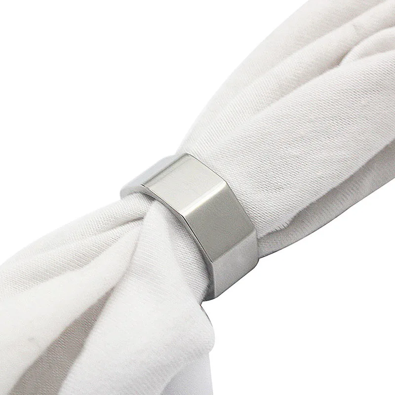 Finger Ring Stainless Steel Ring Women Fashion Jewelry Ring Best Present Wide Silver Color Irregular Ring for Women