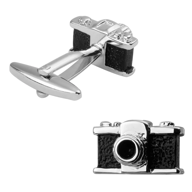 A pair of high quality entertainment Hobby Art photography camera business suit men shirt cuff Cufflinks