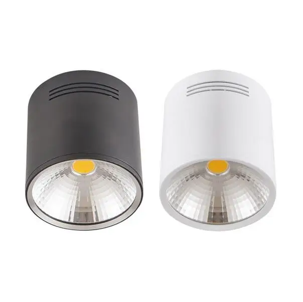 Surface Mounted  LED Downlight COB 5W 7W LED Down Lights AC110V/220V Ceiling lamp White/Black Housing Color