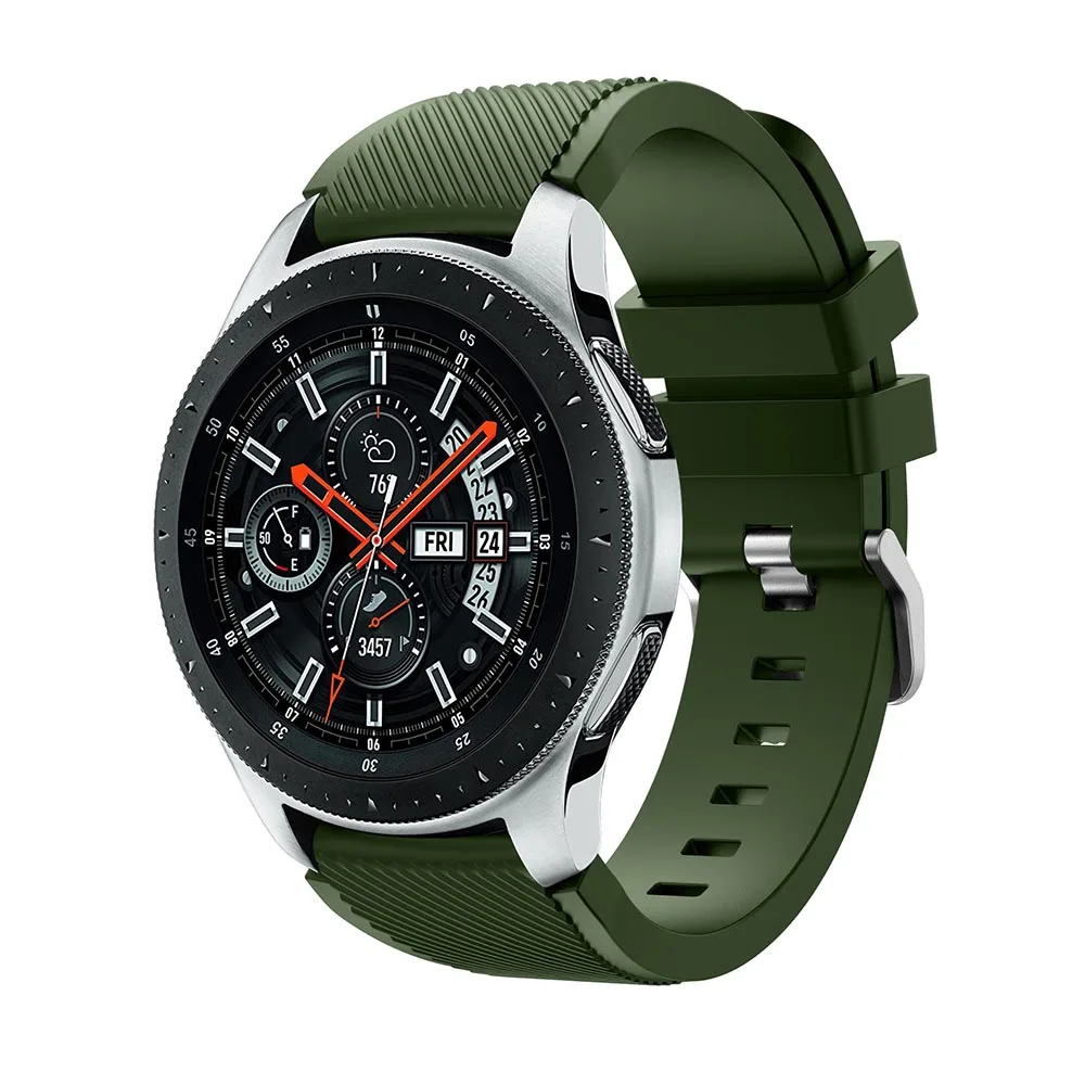 22 mm Silikonarmband für Samsung Galaxy Watch 3 45 mm 46 mm Gear S3 Frontier S3 klassisches weiches, bequemes Armband für Amazfirt GTR – Detail 8