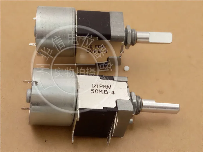 [VK] B50K [WHE1615A-4] Domestic motor double potentiometer 50KB-4 axis 25MMF switch