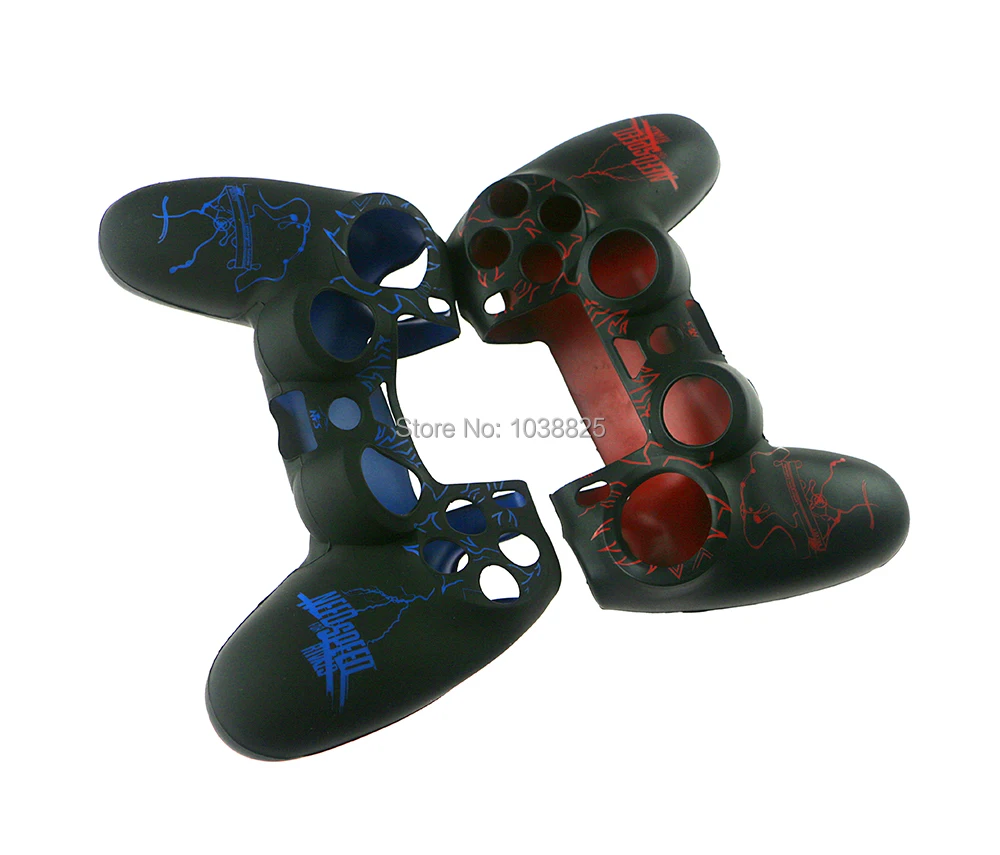 2 قطعة/الوحدة موضة سيليكون المطاط هلام جراب هاتف جلد تحتاج ل سرعة تصميم ل بلاي ستيشن 4 PS4 تحكم