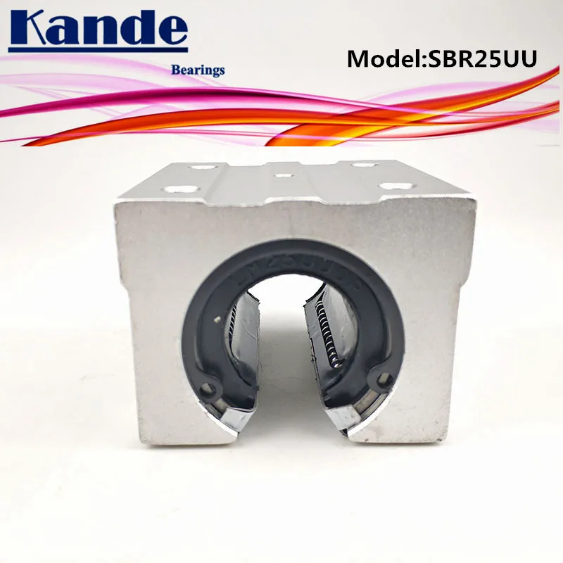 

Kande Bearings 4pcs SBR25UU SBR25 UU SBR25 Open Bearing block CNC parts slide for 25mm linear guide SBR25 25mm SME25UU SME SBR