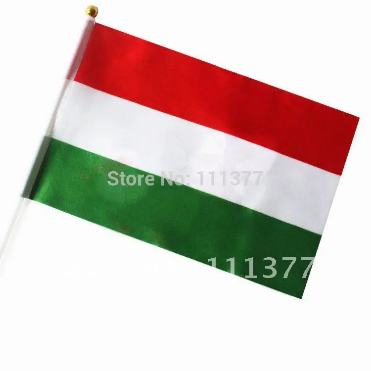 6 European national flags Poland Turkey Malta Czech Croatia Hungary Flags 14*21cm polyester flags with plastic poles