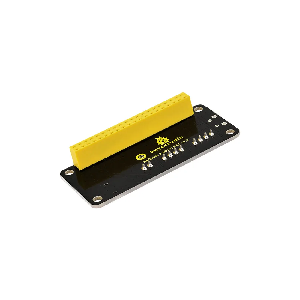 Keyestudio 5V ReSpeaker 2-Mic Pi HAT V1.0 Expansion Board For Raspberry Pi 4B +CE Compliant W/B+/3B+/3B