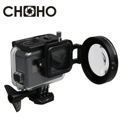 For Gopro Filter Close UP +16 Macro + 58mm Adapter Ring Filtors for Go Pro Hero 5 6 7 Black Original Waterproof Ca Accessories