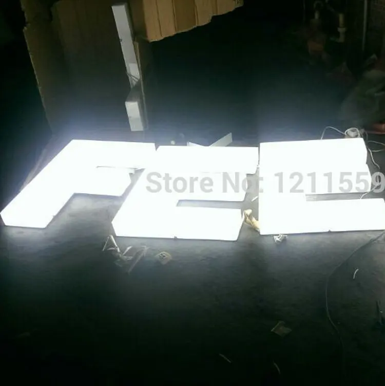 Outdoor Acrylic led front lit letters sign board