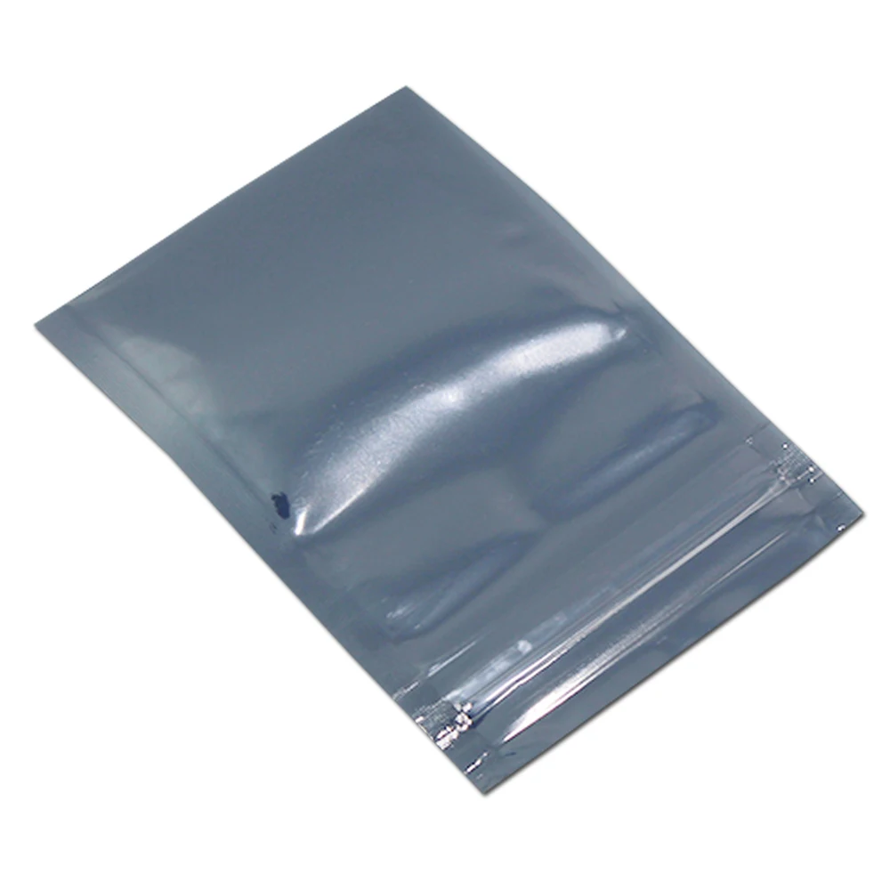 

21*30cm 50Pcs/lot Plastic Antistatic Shielding Zip Lock Package Bag ESD Anti Static Self Seal Sundries Zipper Packing Pouches