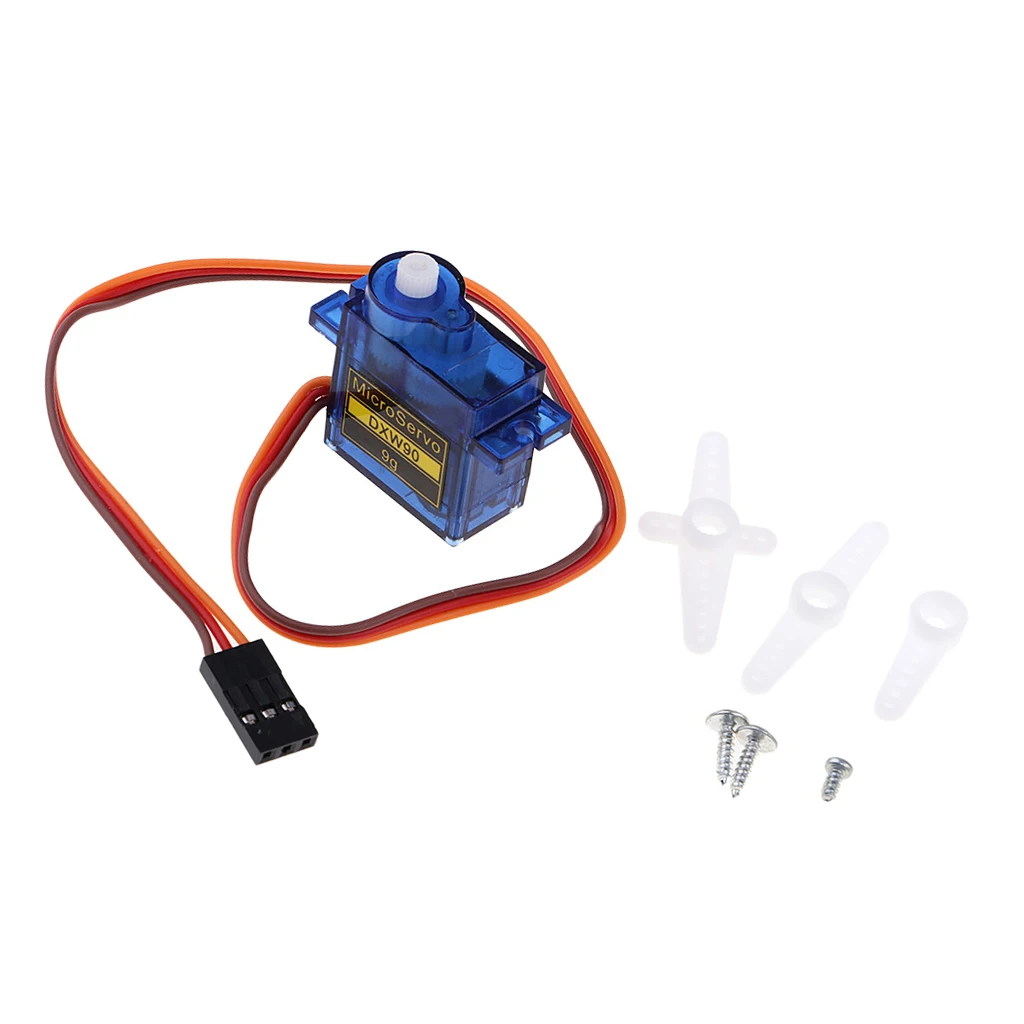 DXW90 9g Micro Servo Motor Kit for RC Robot Arm Helicopter Airplane