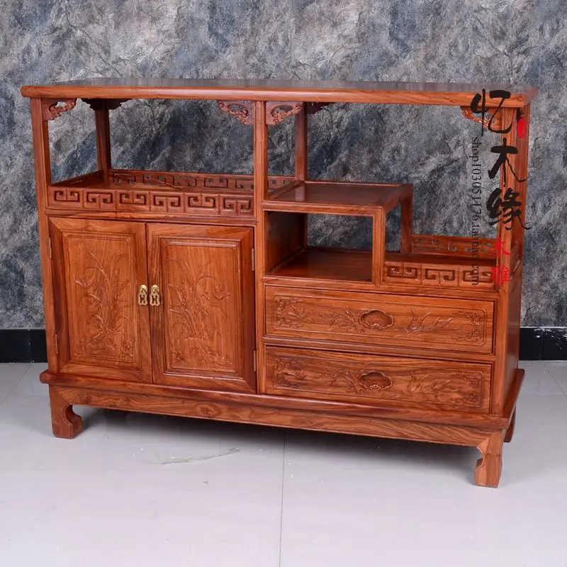 

Mahogany sideboard modern Chinese antique tea cabinet wood rosewood cabinet cupboard cabinets bedroom cabinet