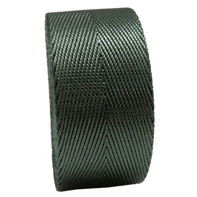 Green Color 2.5 cm Wide High Quality Nylon Webbing Hot Sale 100% Tape For Bag Strap 1