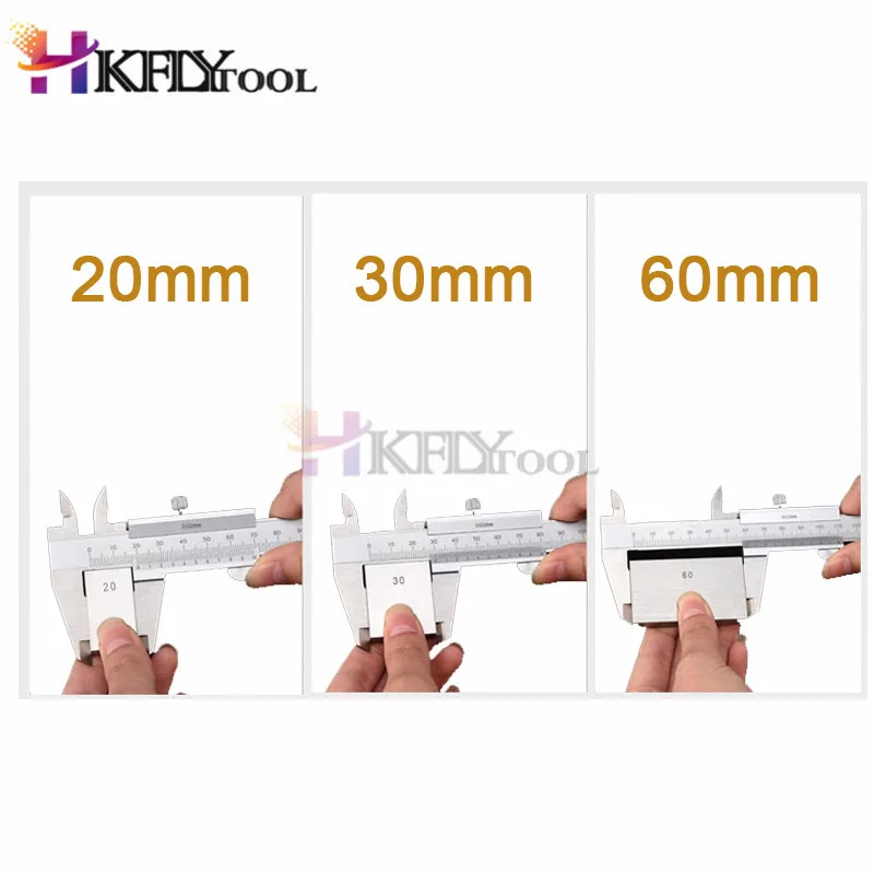 70mm 100mm 150mm 200mm 300mm Vernier Caliper  Carbon Steel  Caliper Gauge Micrometer Pie De Rey Paquimetro Measuring Tools