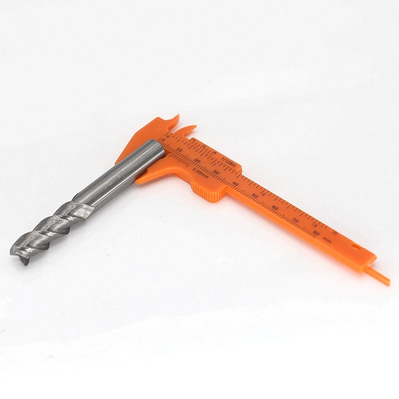 HANGXIN  1 Piece 80mm Orange Mini Plastic Slide Vernier Caliper Pressure Gauge Measuring Instrument Size, Measuring Tool