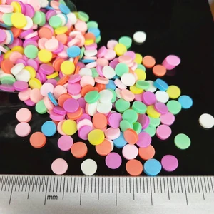 1000pcs/lote 5 mm Polímero redondo Hot Soft Sprinkles colorido para artesanías de bricolaje Tiny Lindos Accesorios de bricolaje de plástico 12 Mejores Polymer de Polymer Sprinkles - №9
