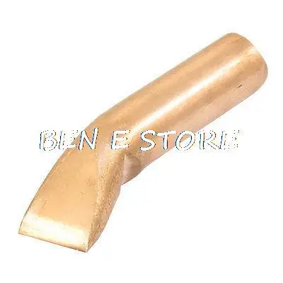 

Replaceable 500W 30mm Width Bend Soldering Solder Iron Tip Copper Tone