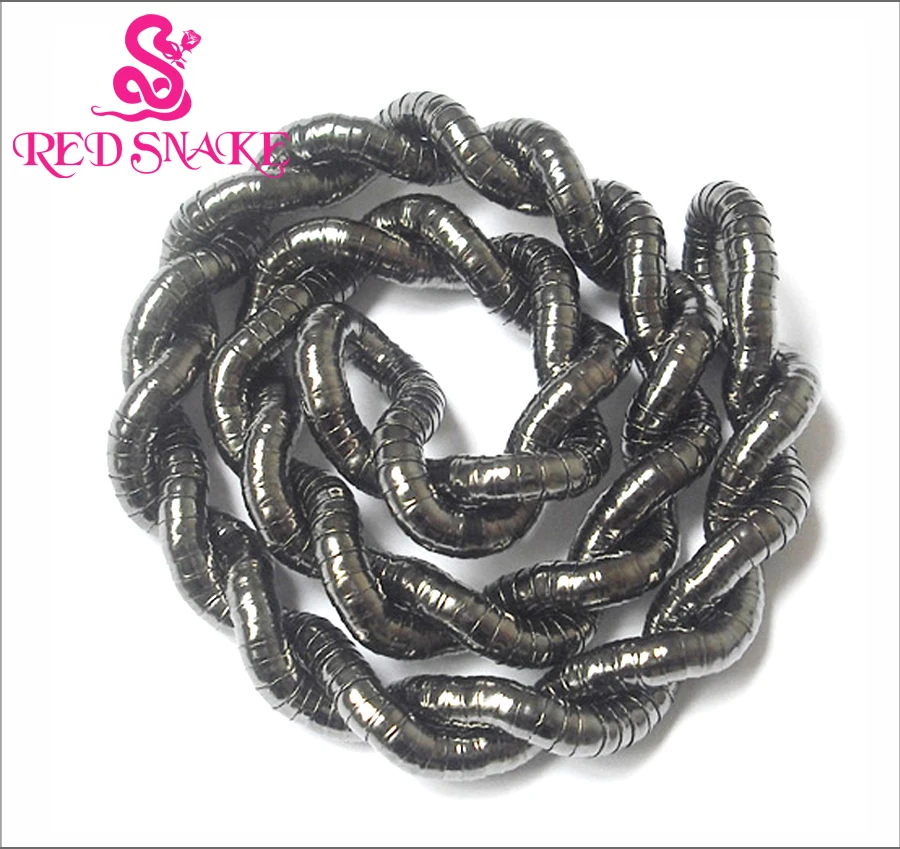 

RED SNAKE Retail Guaranteed 100% Bendable Metal Snake Necklace Black 90cm Cool Twisty Necklace