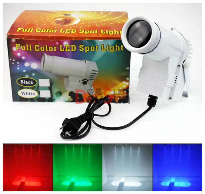 Free Shipping 2017 New 9W LED PinSpot Wedding Party Club Disco DJ Bar Lights Full Color Stage Light