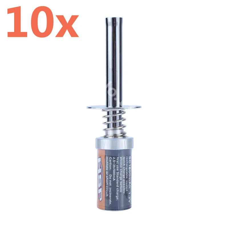 10pcs/Lot HSP 80101 1800mAh Rechargeable Glow Plug Igniter Ignition 1/10 R/C Nitro Buggy Car Parts