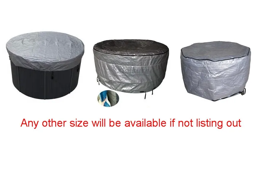 

Swim pool round hot tub spa cover cap Round spa hot tub cover bag any size available