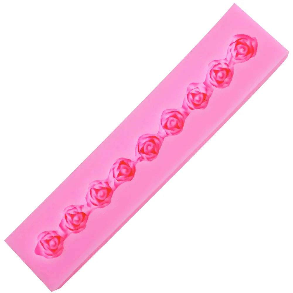 Rose Silicone Chocolate Bar Mold 3d Molds For Cake Lollipop Ice Cube Jelly Biscuit Bachelorette Party For Oven Confectioner M567