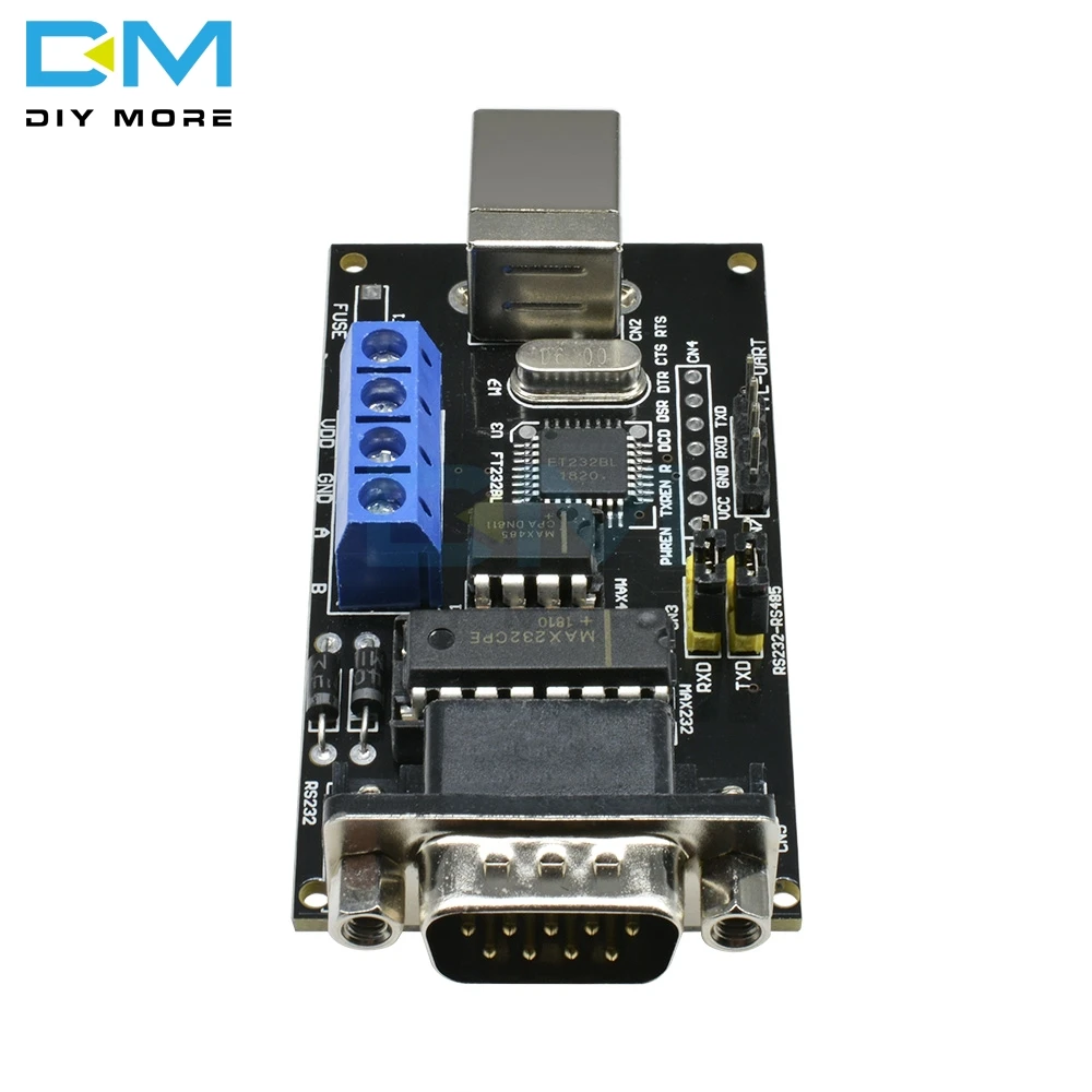 USB to Serial RS232/UART TTL/RS485 DB9 Adapter Converter Module for FTDI FT232BM/BL Provide the USB Driver For Linux For Windows