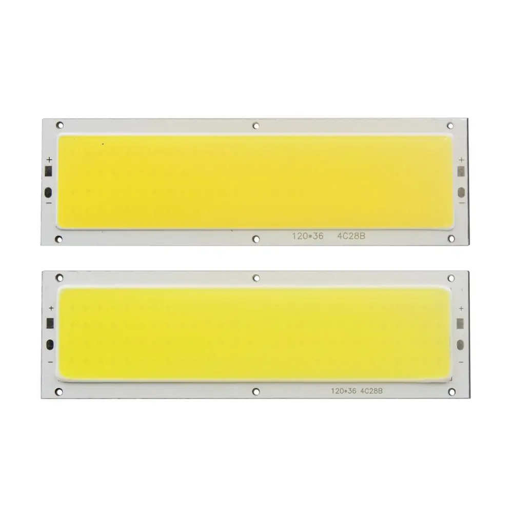 12V 120mm 36mm 12W Natural Warm White Blue RF remote dimmer flip chip COB LED for DIY auto Lamp LED COB Strip light source