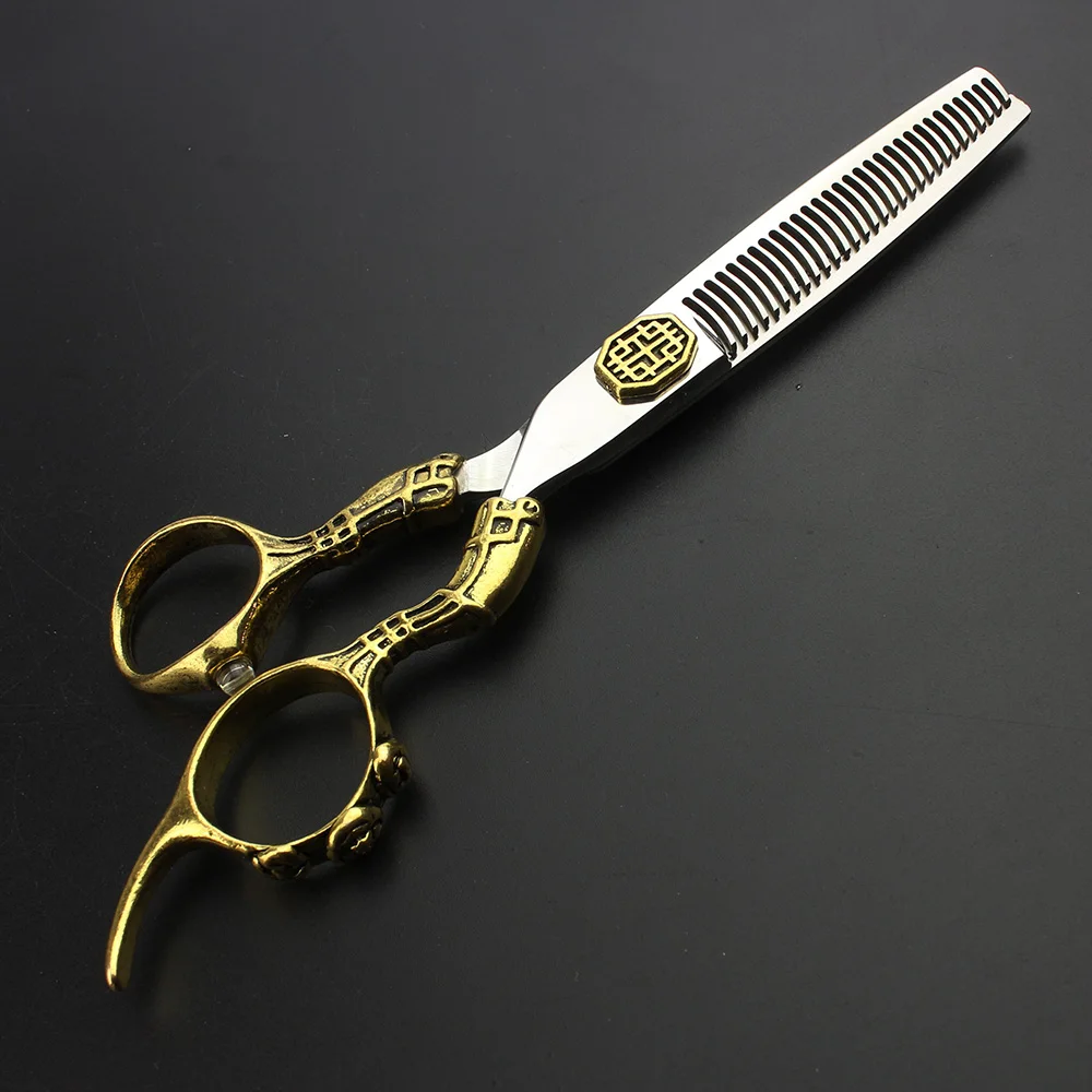 Professional  hair  stylist  barber  scissors 6  inch  hair  salon  haircut sharp  440C  haircut scissors suit