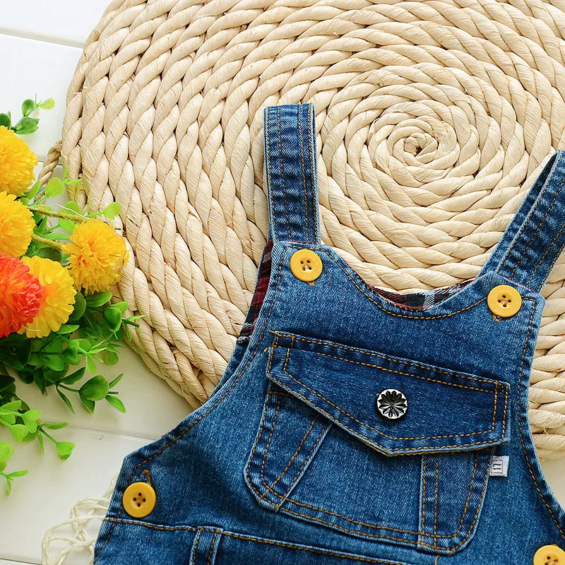 IENENS Toddler Infant Boy Long Pants Denim Overalls Dungarees Kids Baby Boys Jeans Jumpsuit Clothes Clothing Outfits Trousers