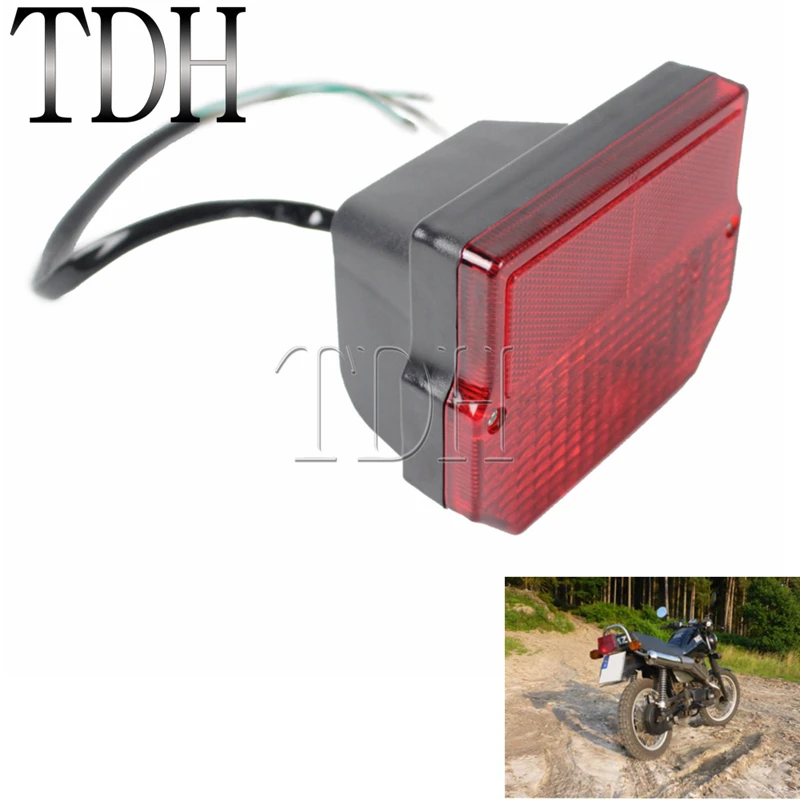 Motorcycle Taillight Integrated Reflector License Plate Lamp For MZ ETZ 150 250 251 301 SUZUKI TS 125 150 250 Simson SR50 S51