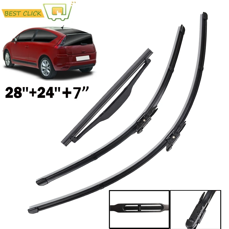 Misima Windshield Windscreen Wiper Blades For Citroen C4 Coupe 3 Door Front Rear Window Wiper 2004 2005 2006 2007 2008 2009 2010