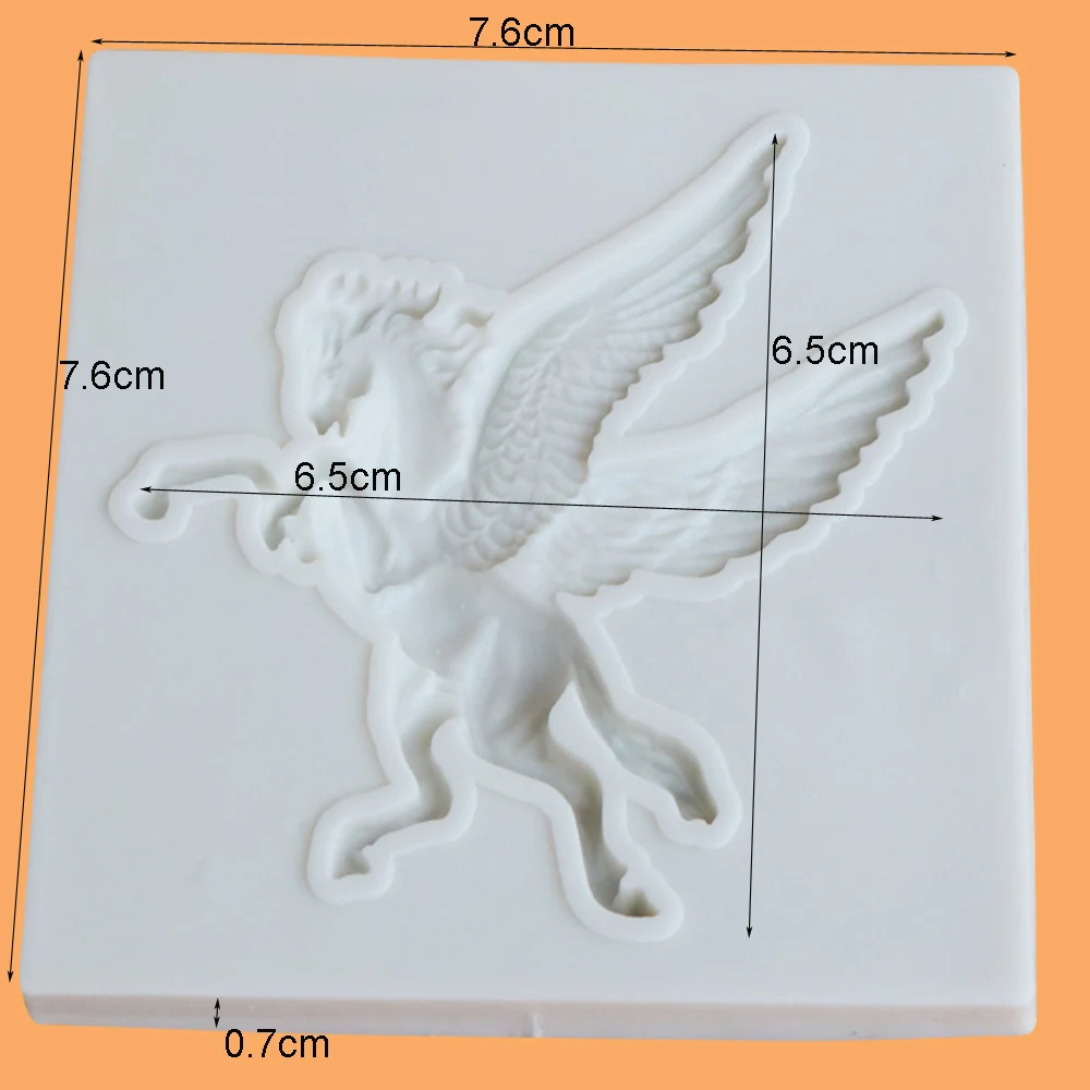 M2063 Flying Horse Shaped Silicone Cake Mold Sugar Craft Fondant Cake Tools Cake Tools Cake Decoration Mold Kitchen Baking Mold