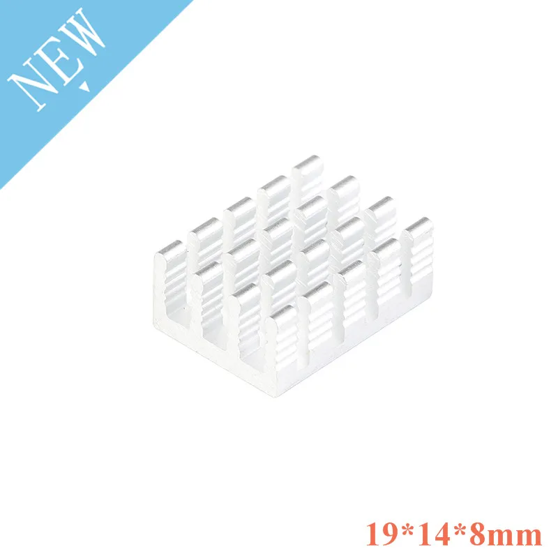 히트 싱크 19*14*8mm 라디에이터 쿨러 라디에이터 알루미늄 19x14x8mm 냉각 액세서리 DIY 방열판 CPU GPU IC 메모리 칩