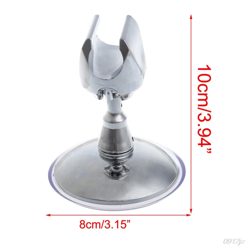 Adjustable Strong Suction Cup Shower Head Holder Bracket Stand 360 Degree Swivel Wall Mounted Shower Holder Bathroom Accessory