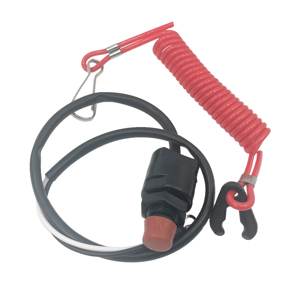 Universele Boot Buitenboordmotor Stop Kill Switch Met Tether Koord Lanyard voor Yamaha/Tohatsu/Honda