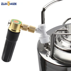 CO2 Keg Charger Home Brew Supplies Kegging Gas Charger Homebrew CO2 Cartridges with Gas Ball lock