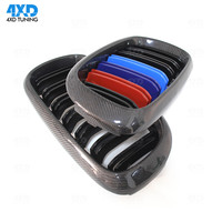 X6 F16 kidney grill For BMW X5 F15 Carbon Fiber Bumper Racing Grille Dual Slat 3 Color Gloss Black 2014 2015 2016 2017 2018 2019