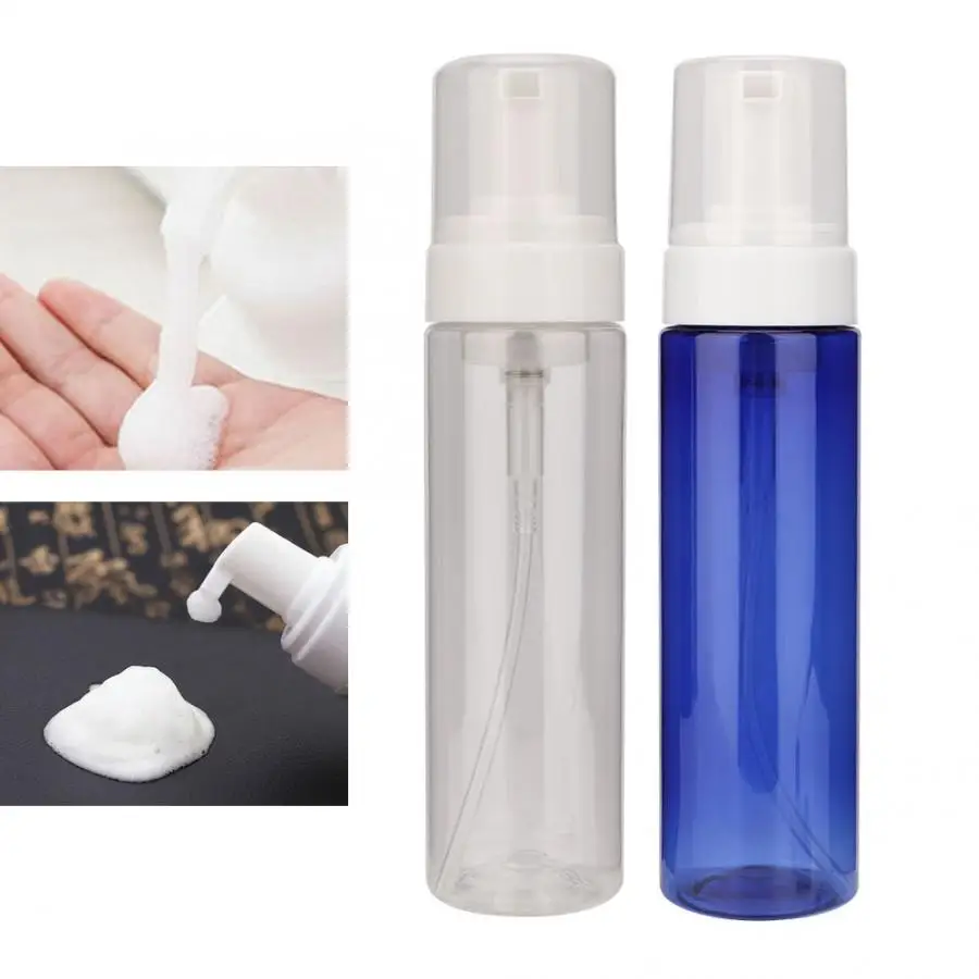 200ML Tattoo Cyanophyta Green Algae  Plastic Clear Foaming  Soap Mousses Liquid Dispenser Foaming Pump Refillable Perfume Bottle