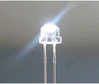 Sombrero de paja LED Dip, 5mm, Ultra brillante, puro, frío, rojo, azul, 100 W, 0,2 W, diodo emisor de luz transparente de agua redonda, 0,5 Uds.