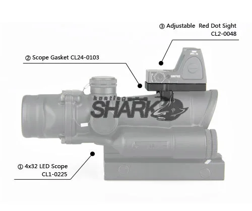 

PPT Hot Sale Tactical Scope Gasket Connect Two Scope For Hunting Shooting Scope Accessory HS24-0103