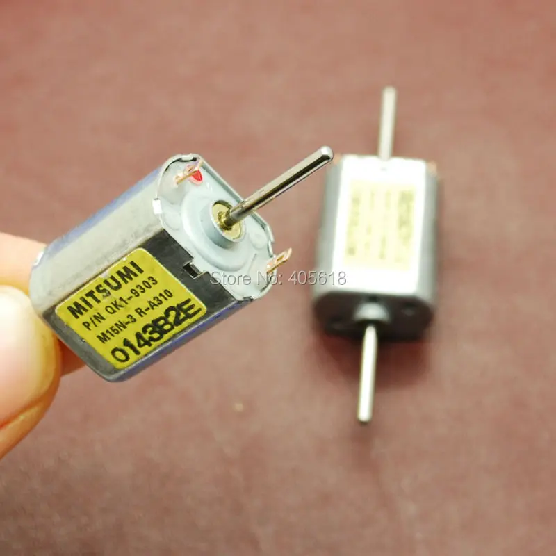 10pcs Mitsumi DC micro motor carbon brush motor  MOTOR dc Biaxial  030 motor long axis 12V Current 0.055A 13500 RPM