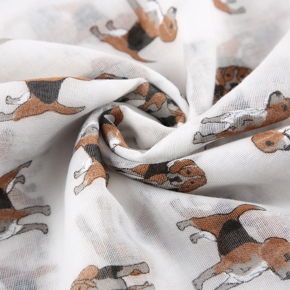 FOXMOTHER New Fashion Lovely White Pink Color Pet Dog Print Scarf Shawl Wrap Scarves Dog Foulard Femme Gifts Dropshipping