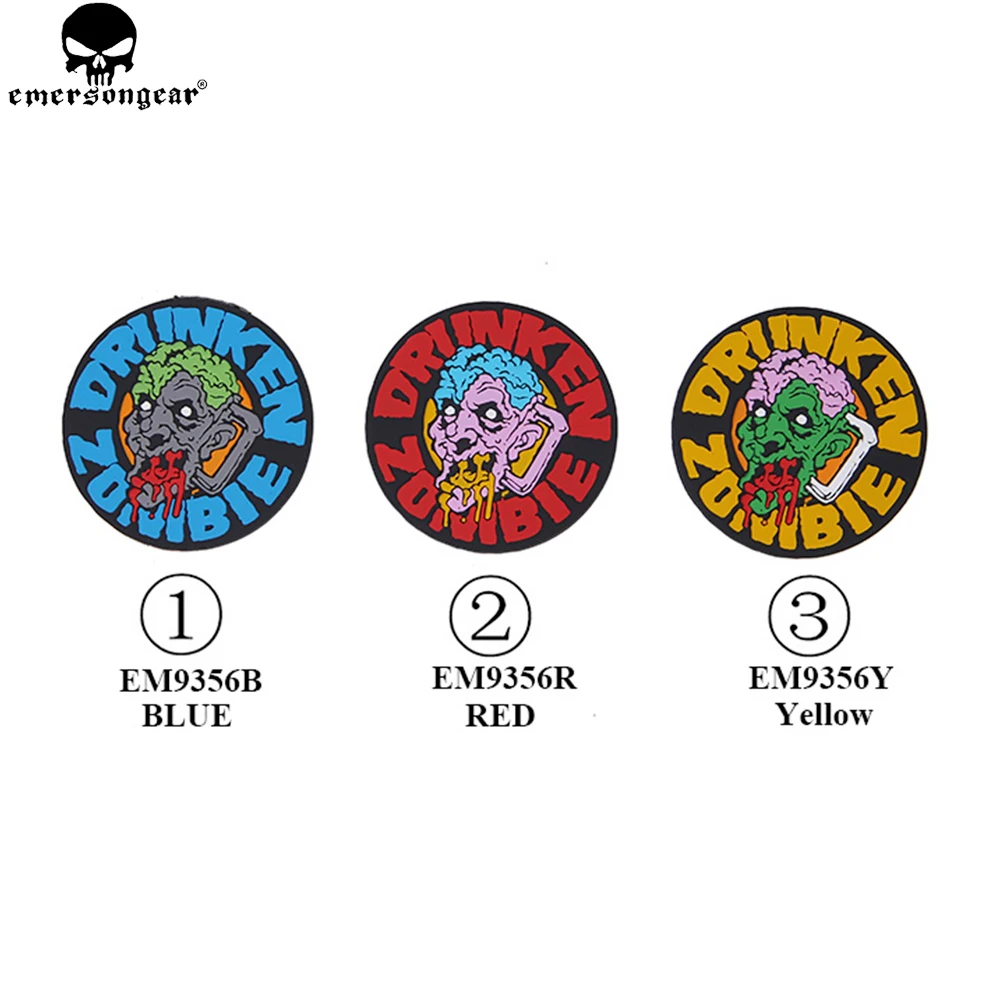 EMERSONGEAR Zombie Team Patch PVC P.A.Y.S Patch GAME accessori per la caccia tattica Patch Zombie