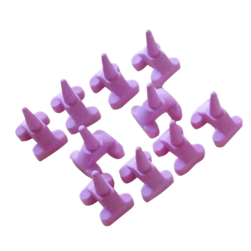 10PCS Dental Lab Ceramic Firing Pink Pegs Dental Lab for Single Porcelain Crown Oven Tray Ceramist Tool